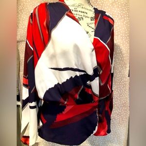 Eva Mendes Faux Wrap Top